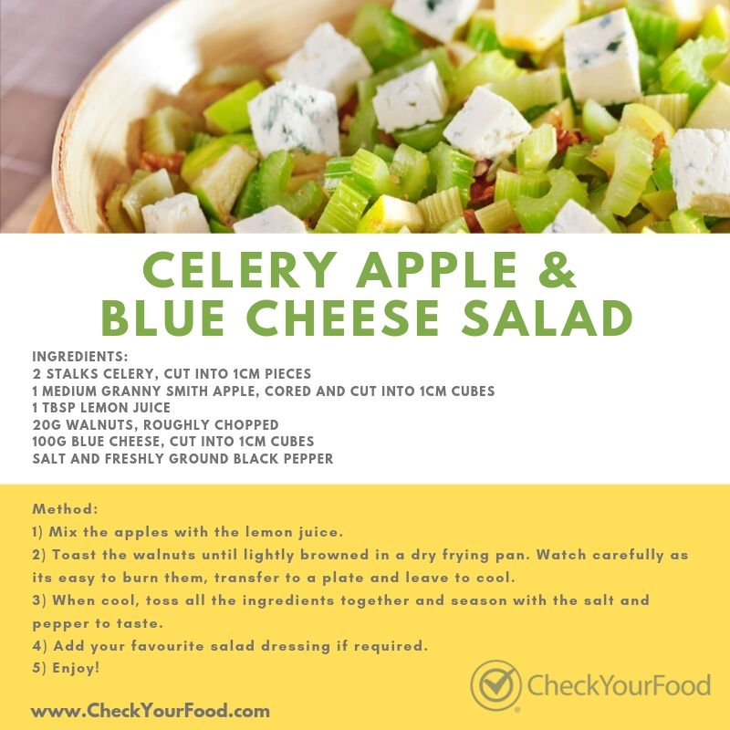 Celery, Apple and Blue Cheese Salad [Recipe]