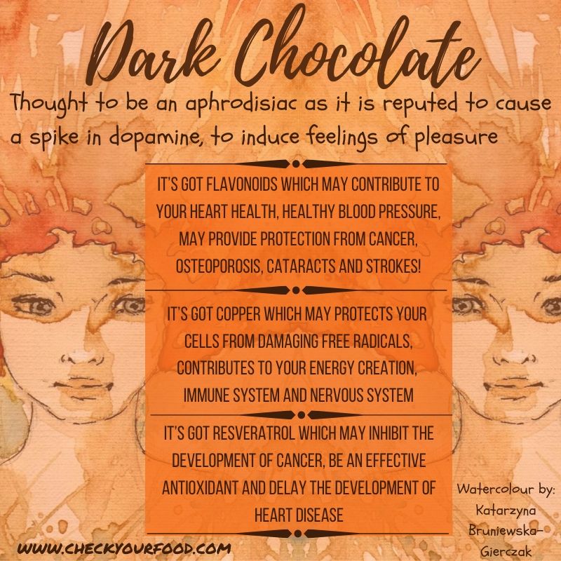 Health benefits of dark chocolate