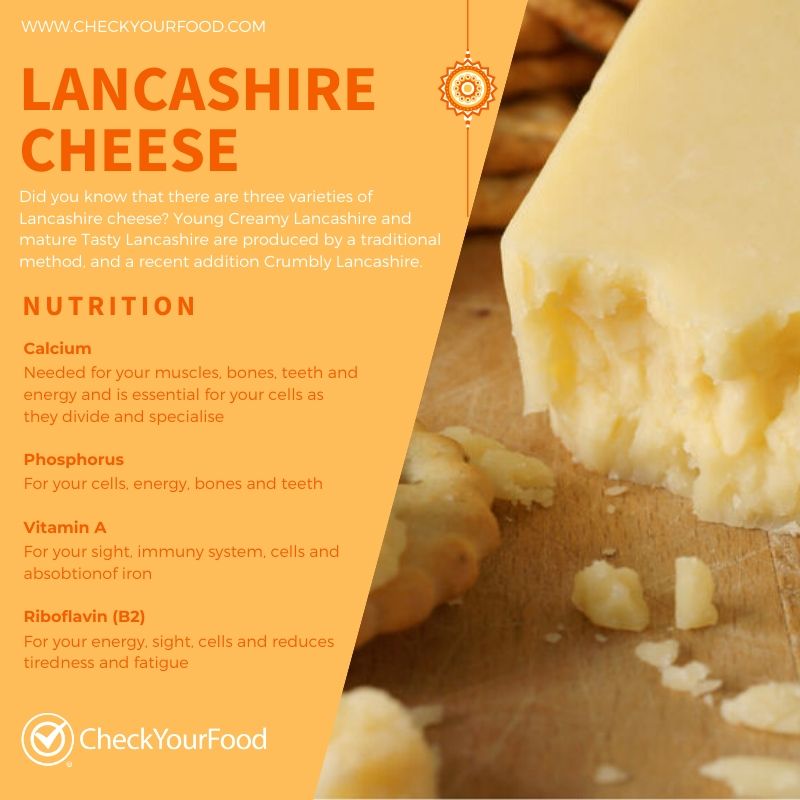Health Benefits of Lancashire cheese