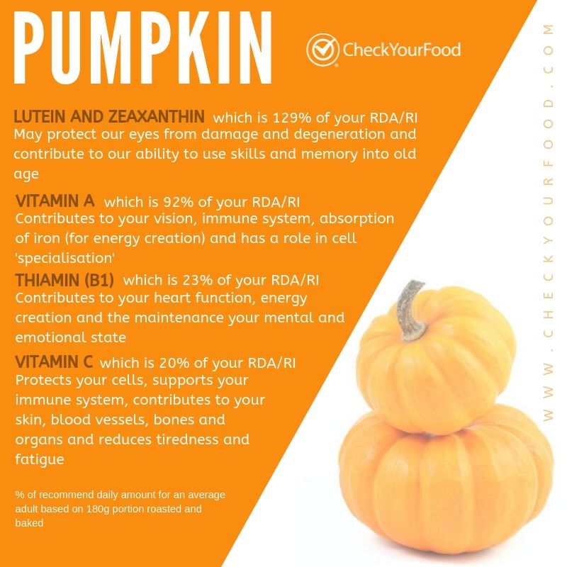 The health benefits of pumpkins