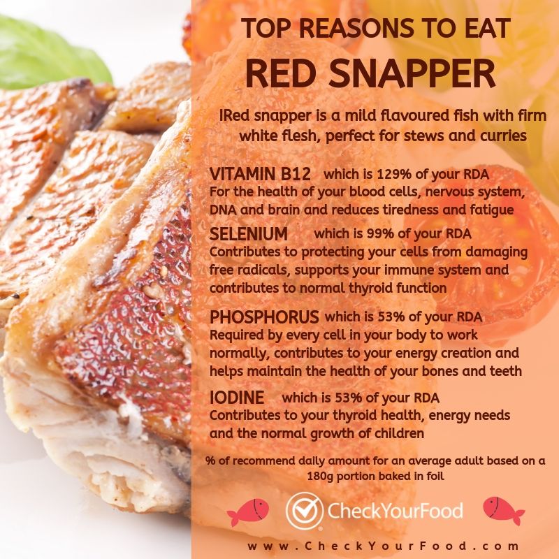 Top 5 reasons to eat Red Snapper