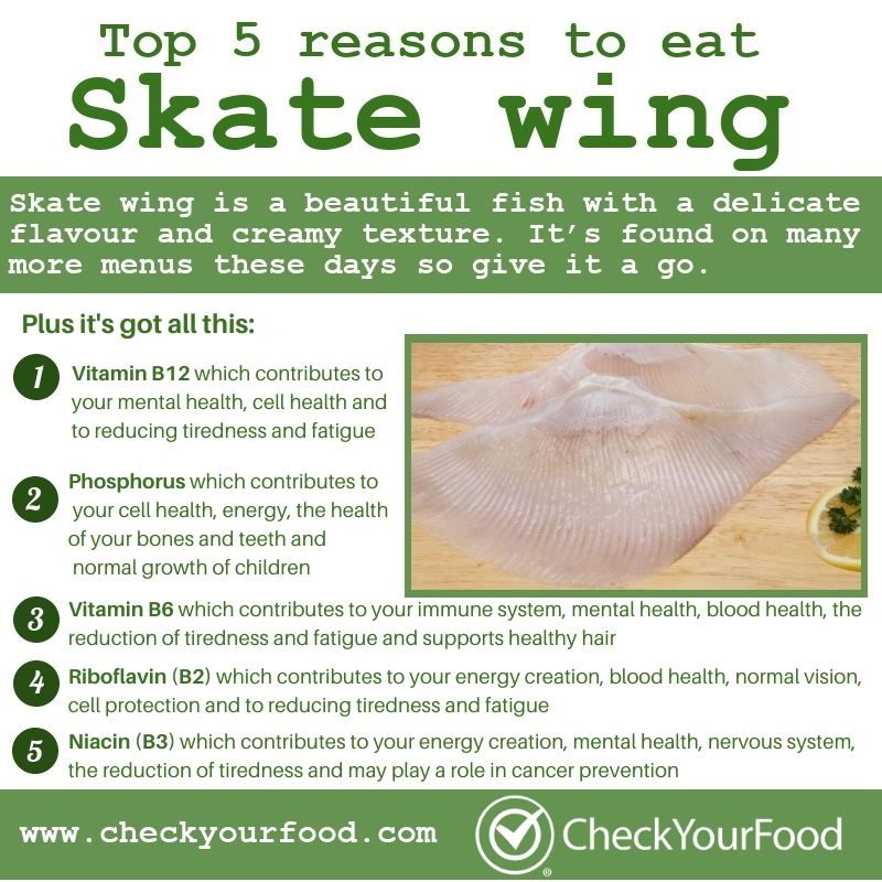 The health benefits of skate wing