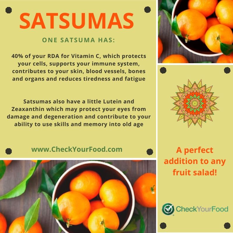 The health benefits of satsumas 