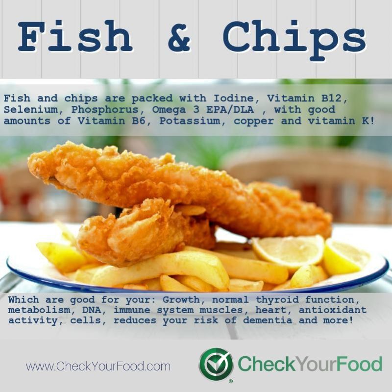 The health benefits of fish and chips