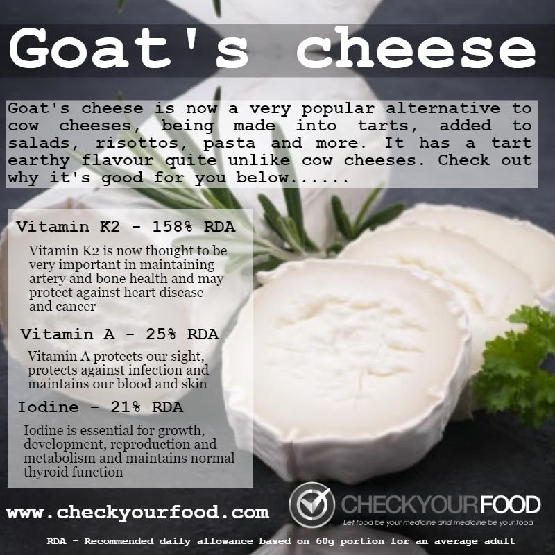 The health benefits of goat's cheese