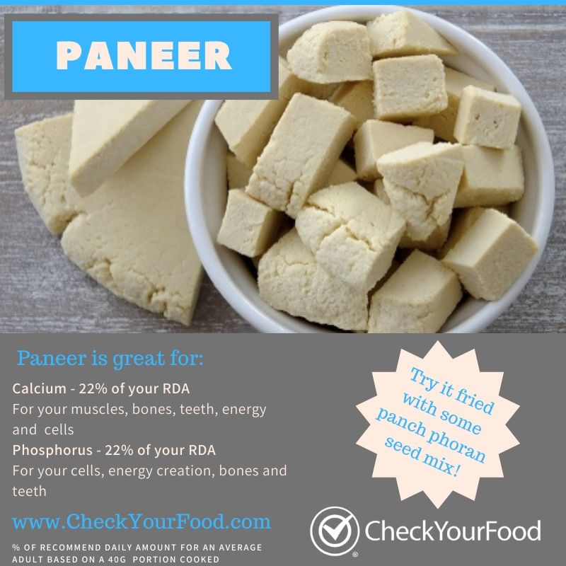 The health benefits of paneer