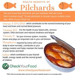 The health benefits of pilchards in tomato sauce nutritional information