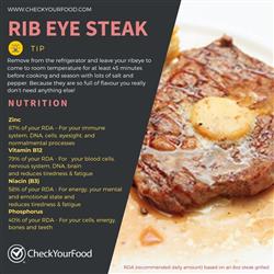 The health benefits of rib eye steak nutritional information