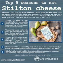 The health benefits of Stilton cheese