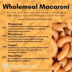 Wholemeal macaroni blog