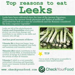 The health benefits of leeks blog