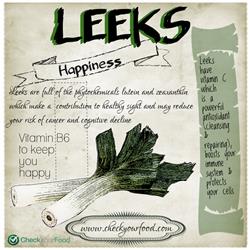 Health benefits of leeks blog