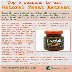 Top 5 reasons to eat Natural Yeast Extract nutritional information