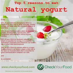 The health benefits of natural yogurt nutritional information