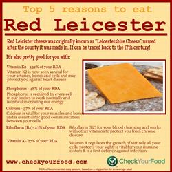 The health benefits of Red Leicester Cheese blog
