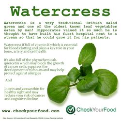 The health benefits of watercress