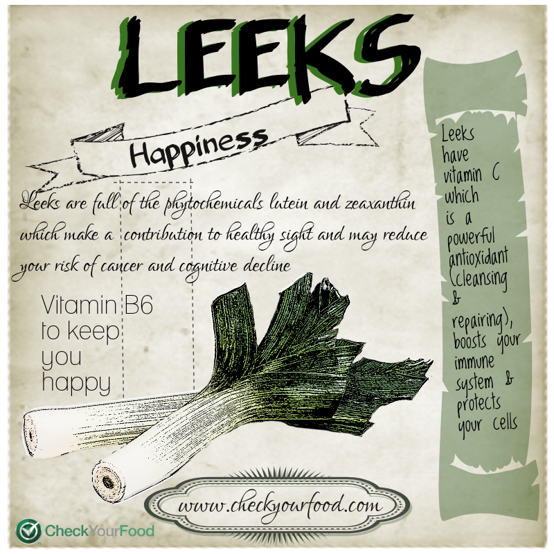 Health benefits of leeks
