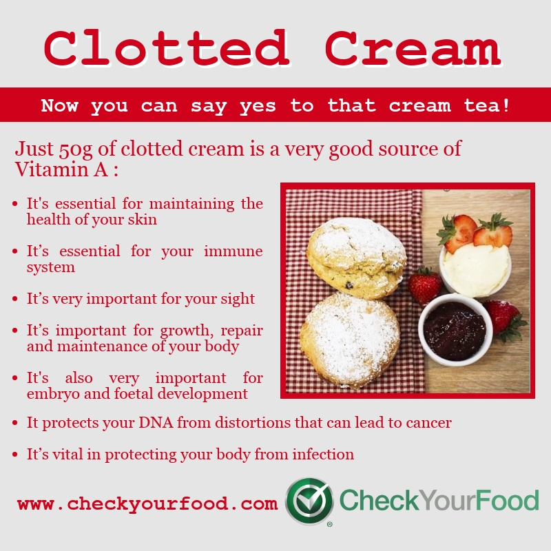 The health benefits of clotted cream