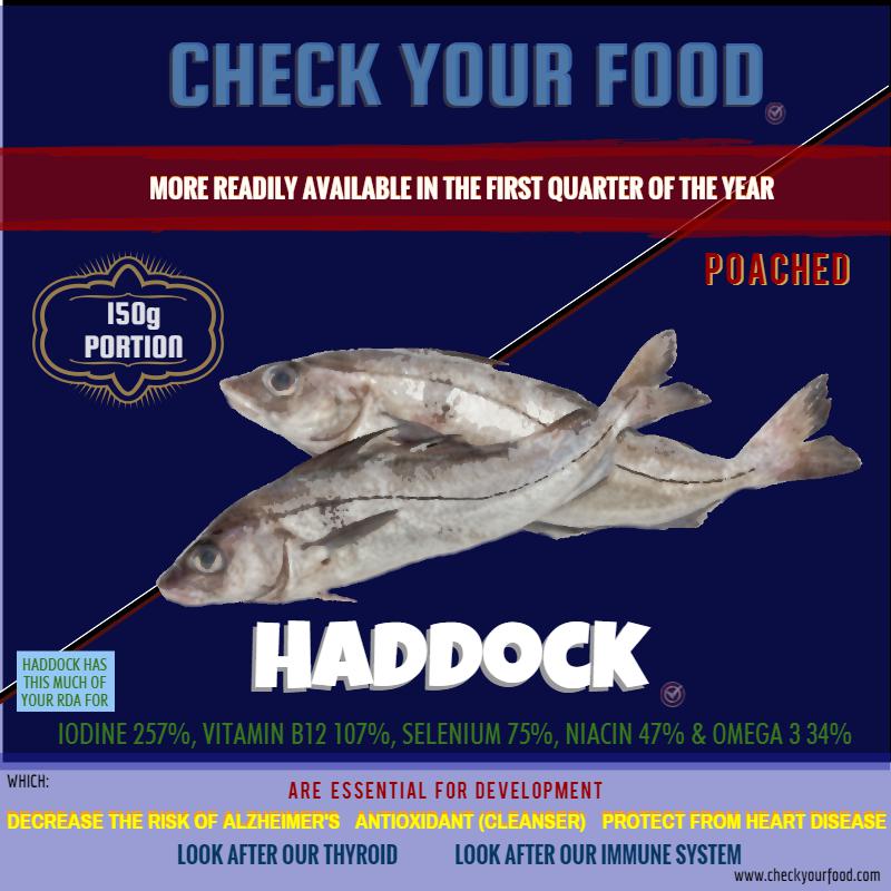 The health benefits of haddock fillet