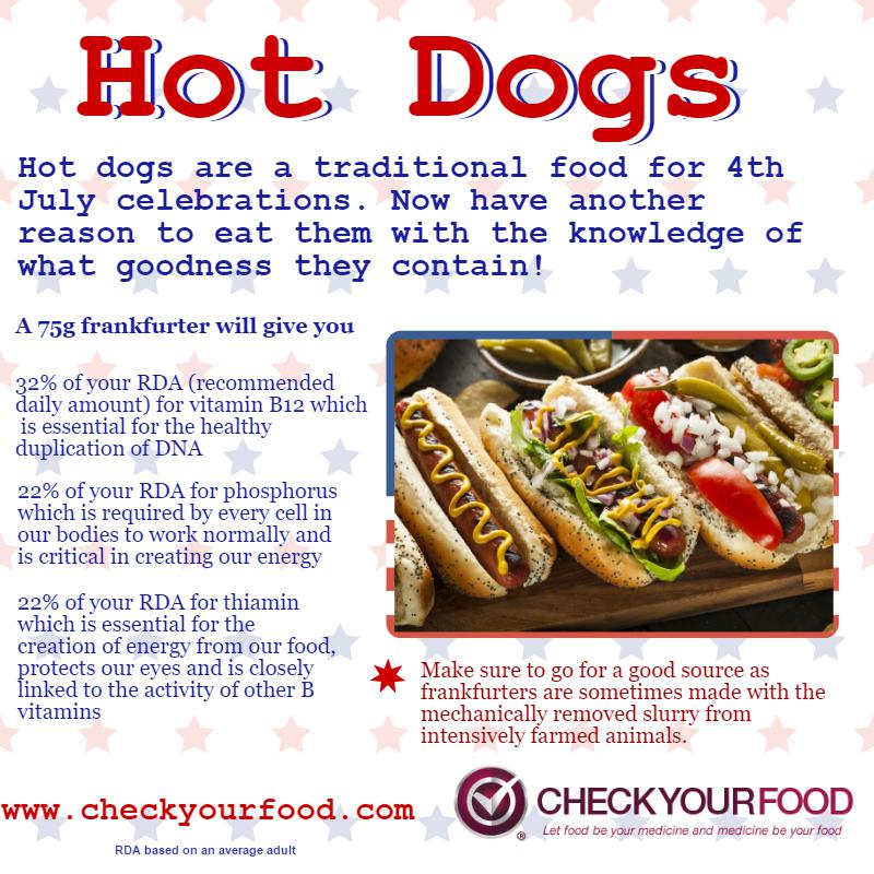 The health benefits of Frankfurters  - Hot Dogs