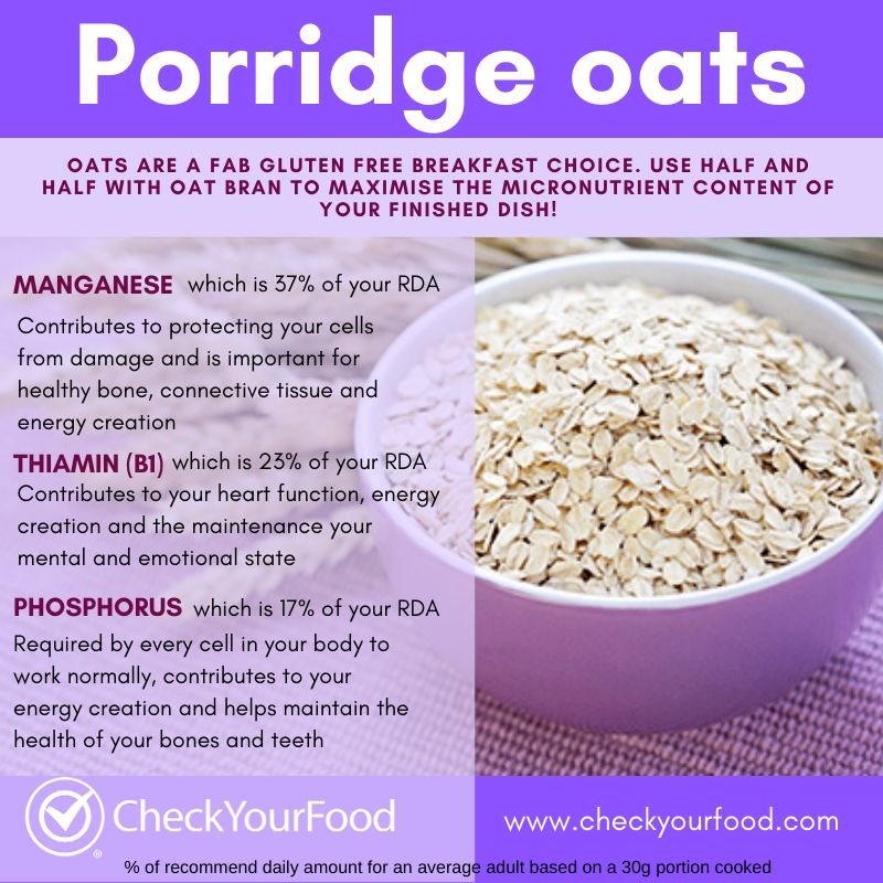 Top 3 reasons to eat Porridge oats