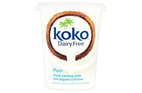 Koko dairy free plain yogurt - FORTIFIED nutritional information