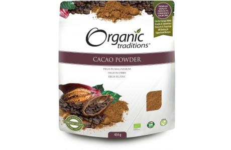 Organic traditions cacao powder nutritional information