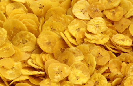 Banana chips - fried in coconut oil nutritional information