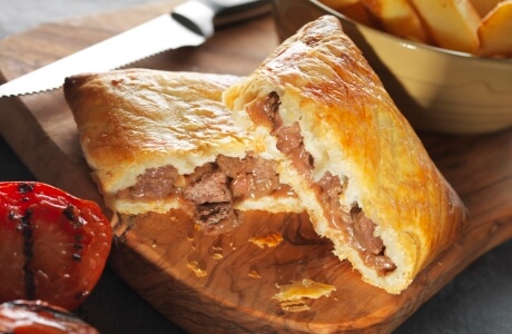 Beef and onion slice - retail nutritional information
