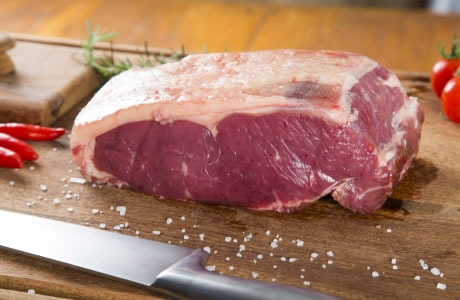 Beef sirloin roast w/fat nutritional information
