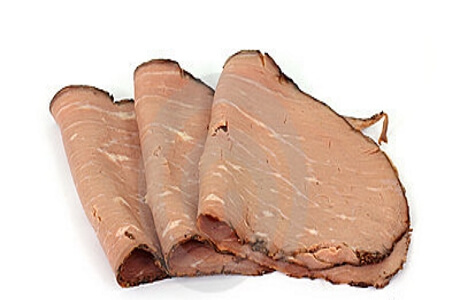 Beef slices - retail nutritional information