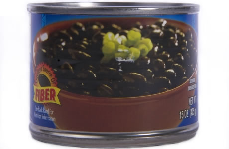 Black beans - tinned nutritional information