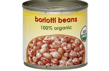 Borlotti beans - cranberry - tinned nutritional information