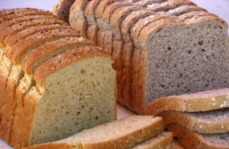 Bread white with added fibre - retail nutritional information