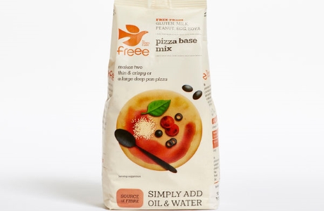Doves gluten free pizza base mix nutritional information