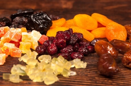 Dried mixed fruit - retail nutritional information