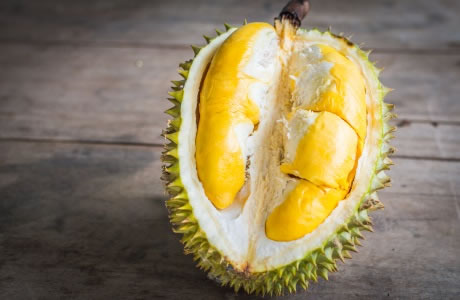 Durian raw or frozen nutritional information