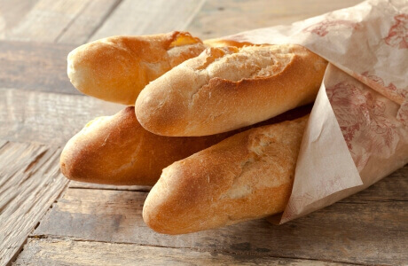 French stick/baguette - retail nutritional information