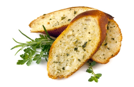 Garlic bread - retail nutritional information