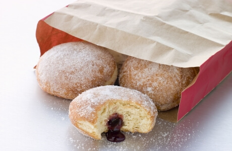 Jam doughnuts nutritional information
