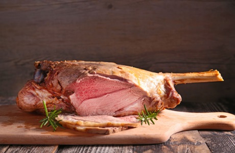 Lamb leg cooked nutritional information