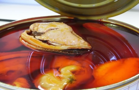 Mussels tinned nutritional information