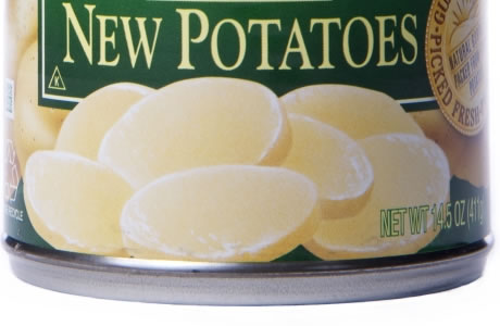 New potatoes - tinned nutritional information