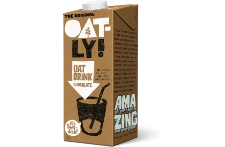 OATLY vegan chocolate oat drink - FORTIFIED nutritional information