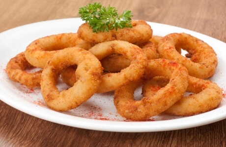 Onion rings - takeaway nutritional information