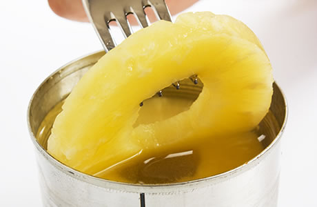 Pineapple - tinned in juice nutritional information