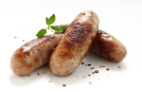 Pork sausages cooked nutritional information