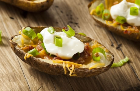 Potato skins nutritional information