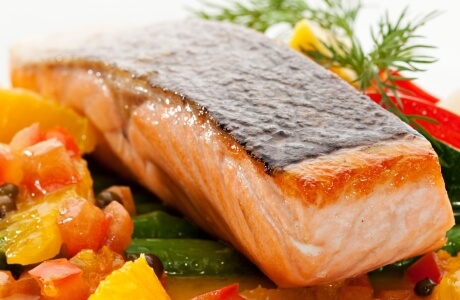 Salmon cooked nutritional information