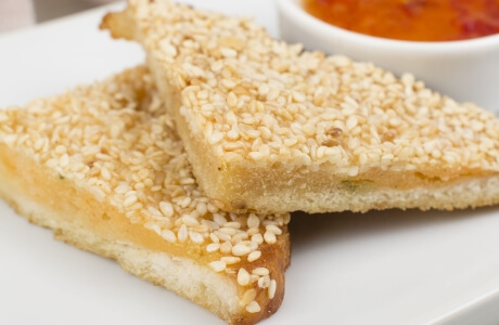 Sesame prawn toasts - takeaway nutritional information